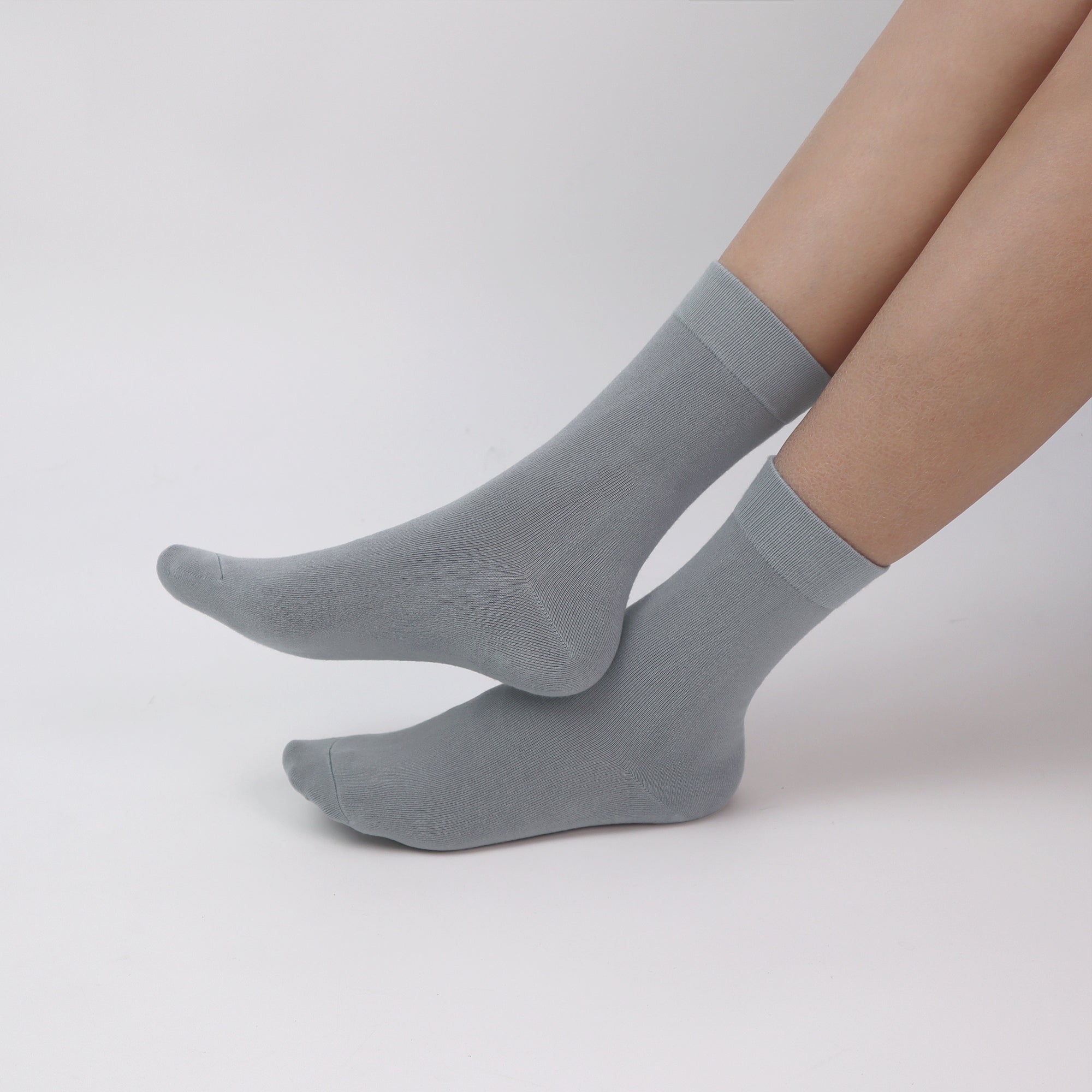Bamboo Kids Crew Socks School Anti Odor Socks for Boys Girls Uniform Thin Flat Seam Socks 5 Pairs