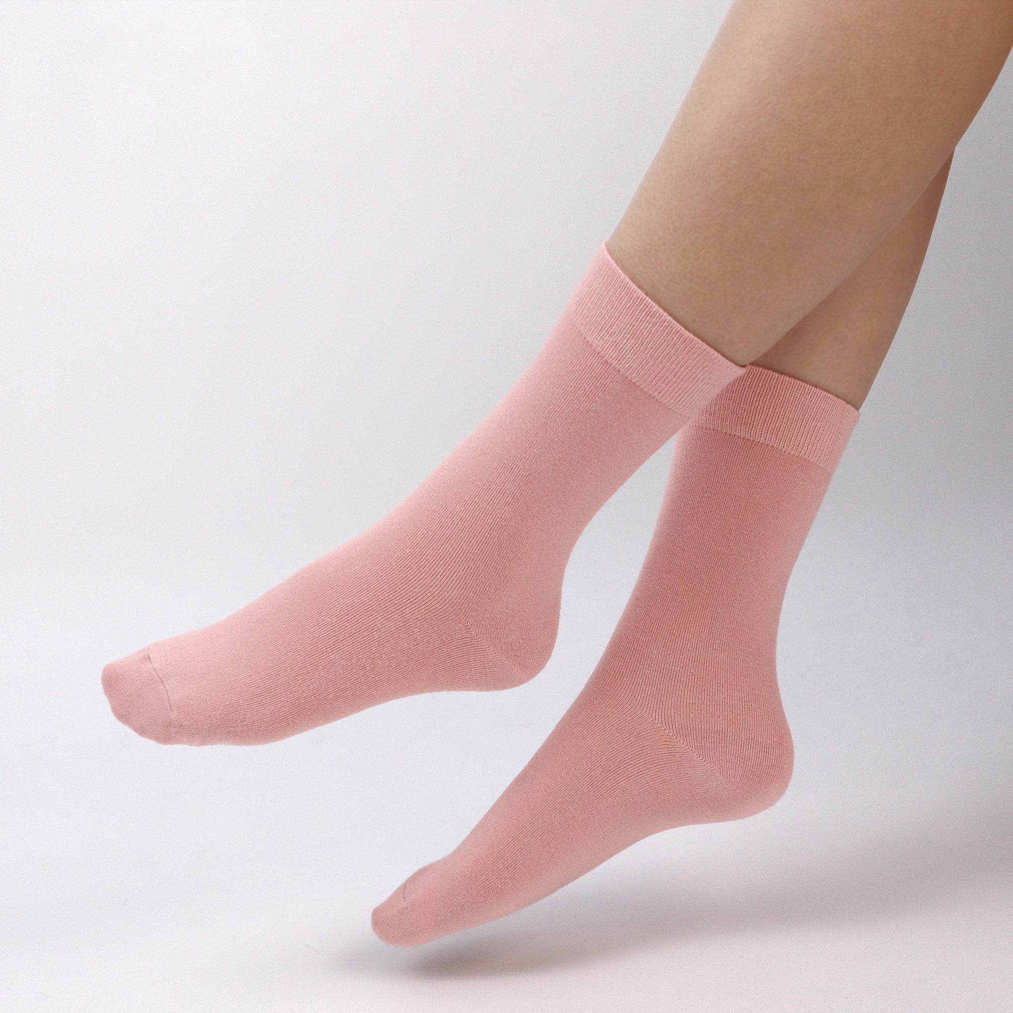 Bamboo Kids Crew Socks School Anti Odor Socks for Boys Girls Uniform Thin Flat Seam Socks 5 Pairs