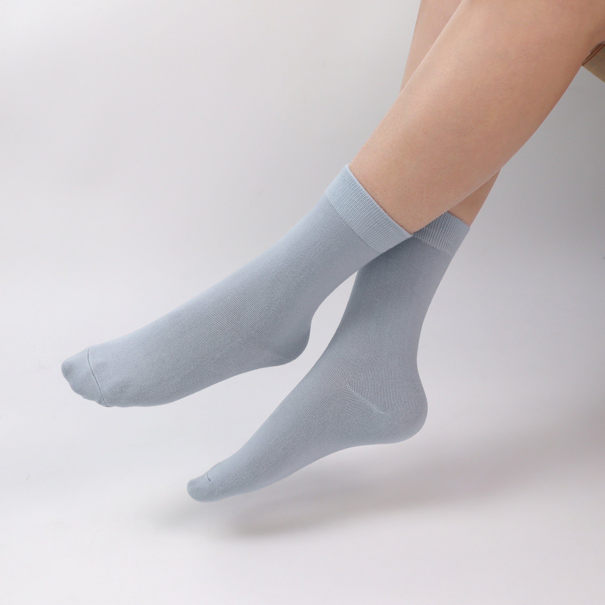 Bamboo Kids Crew Socks School Anti Odor Socks for Boys Girls Uniform Thin Flat Seam Socks 5 Pairs