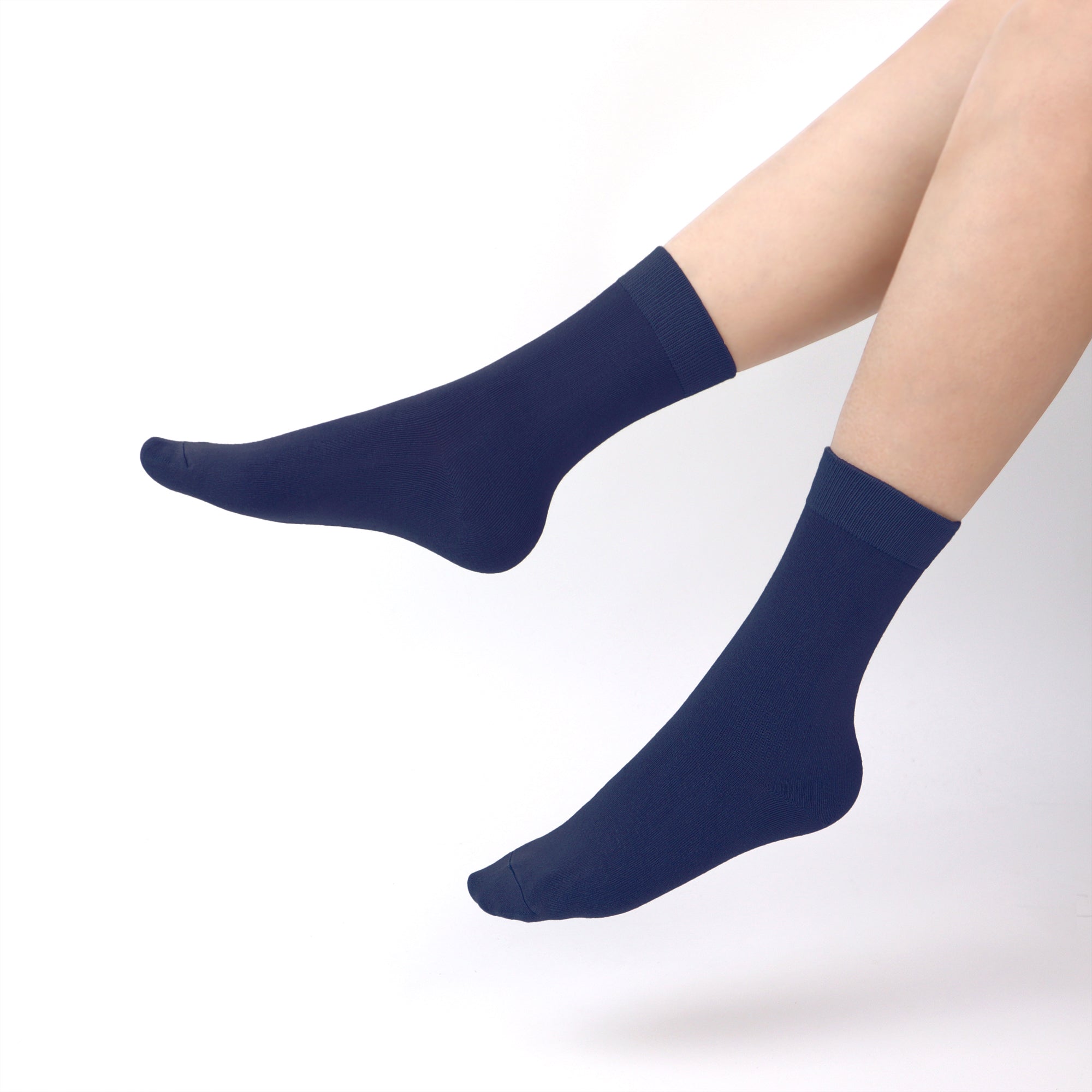 Bamboo Kids Crew Socks School Anti Odor Socks for Boys Girls Uniform Thin Flat Seam Socks 5 Pairs
