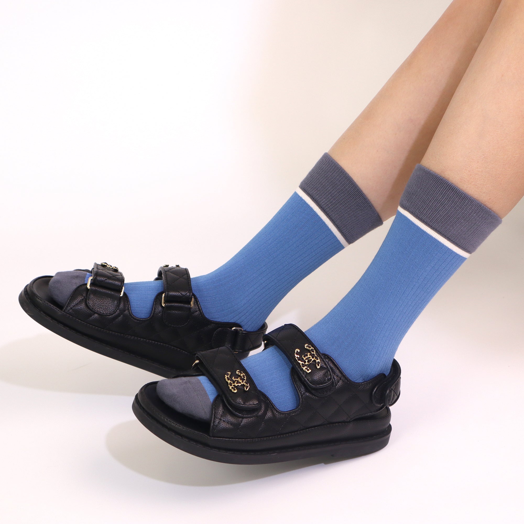 Viscose Bamboo Womens Crew Socks Dress Chic Colorblock Striped Design Retro Colorful Soft Comfort, Stylish 3 Pairs