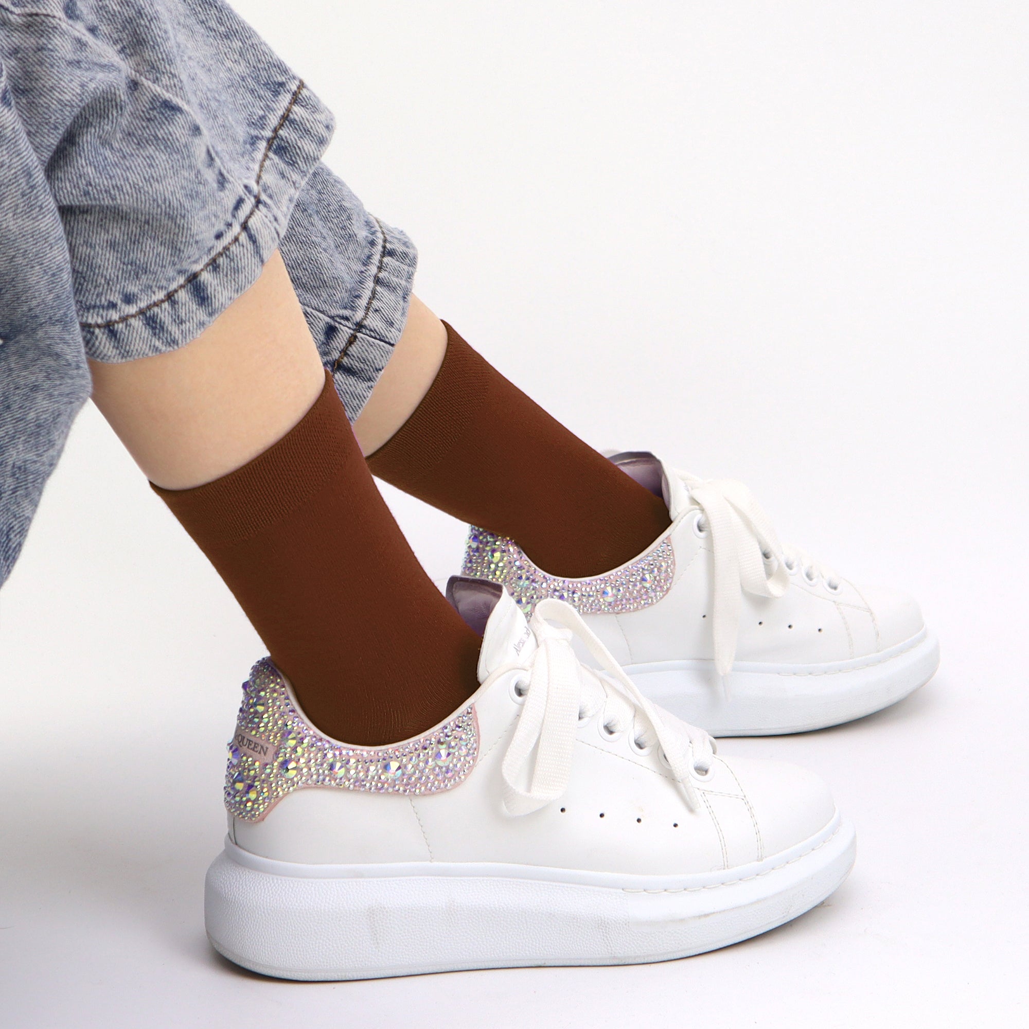 Kids Casual Bamboo School Socks Super Soft Uniform Thin Breathable Stretch Cuffs Boys Girls 5 Pairs