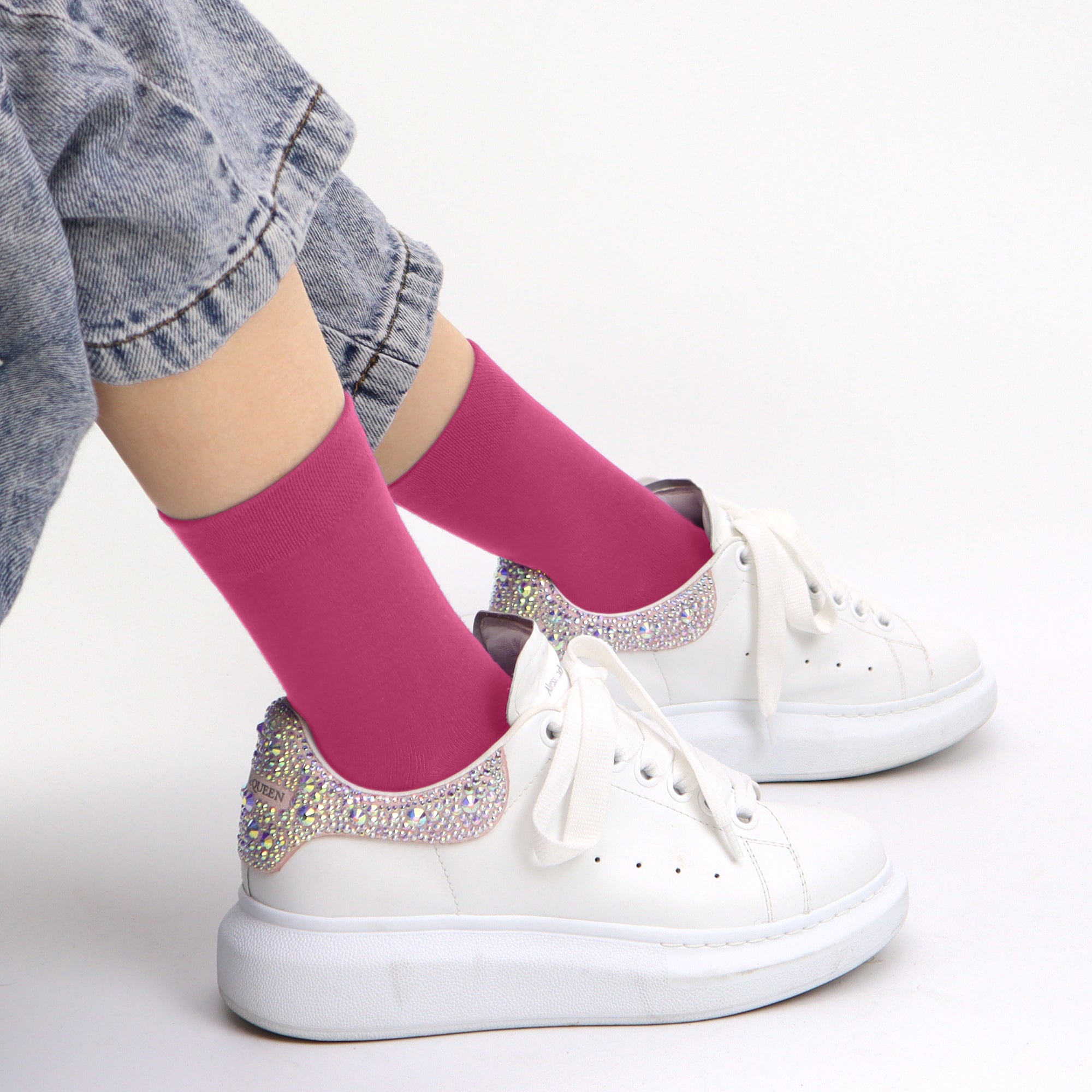 Kids Casual Bamboo School Socks Super Soft Uniform Thin Breathable Stretch Cuffs Boys Girls 5 Pairs