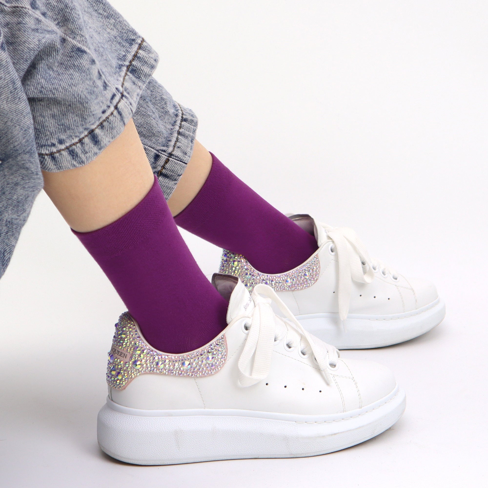 Kids Casual Bamboo School Socks Super Soft Uniform Thin Breathable Stretch Cuffs Boys Girls 5 Pairs