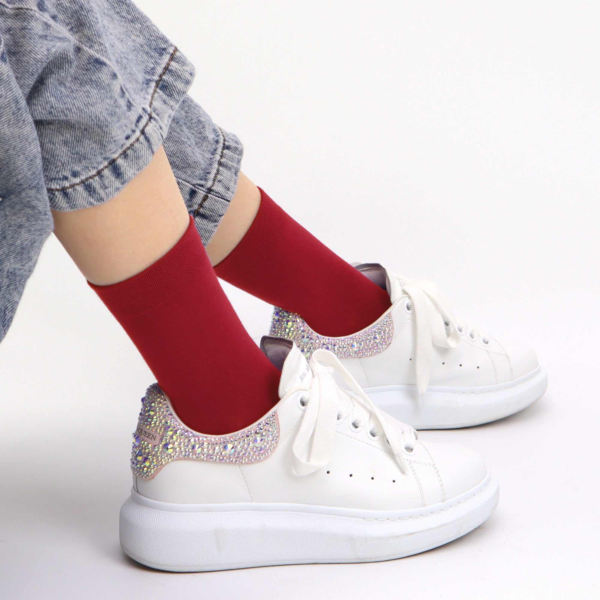 Kids Casual Bamboo School Socks Super Soft Uniform Thin Breathable Stretch Cuffs Boys Girls 5 Pairs