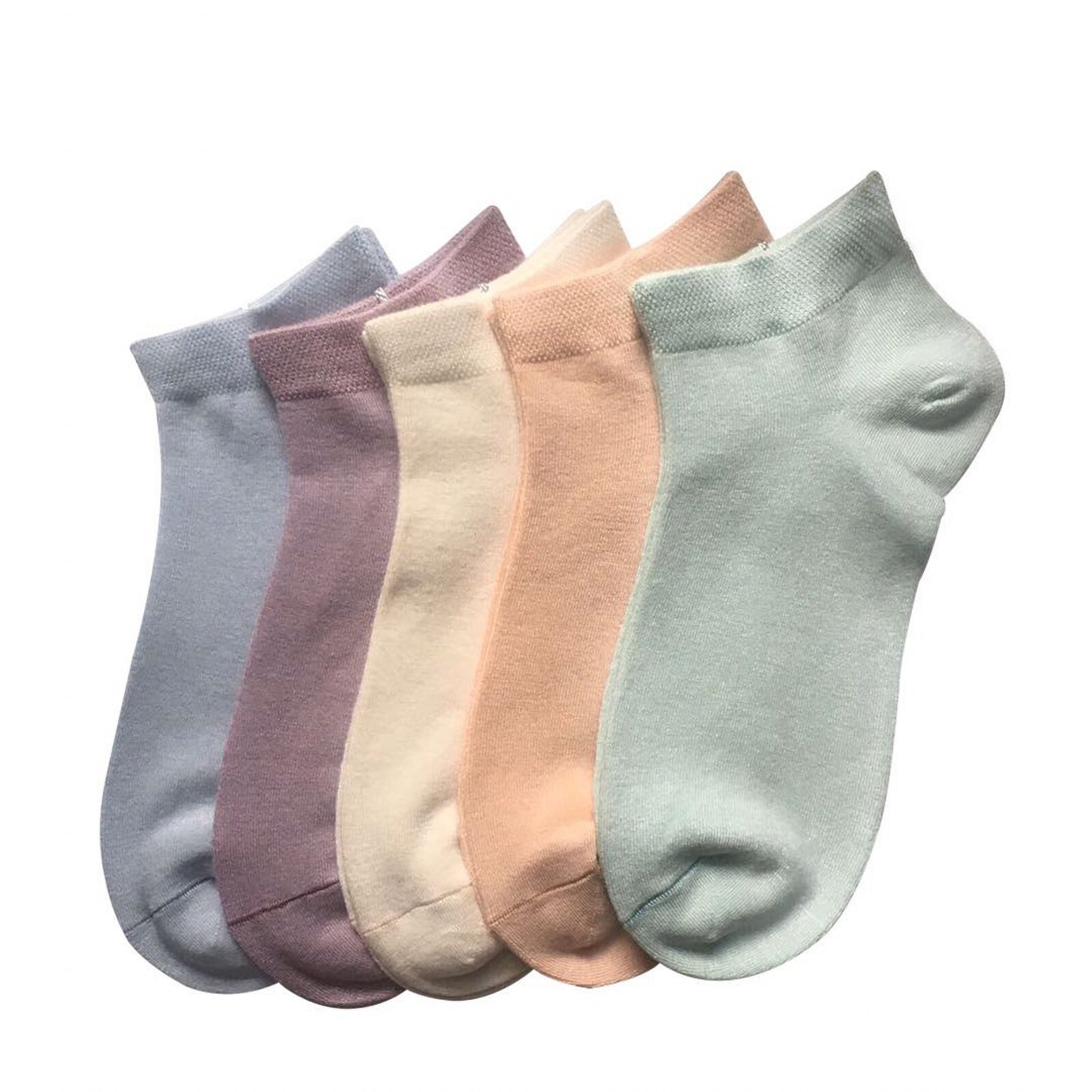1 Pair Cotton Socks Hollow Out Solid Color Fashion Summer Mesh Thin Breathable  Tube Loose Long Women Cute Soft Socks Spring