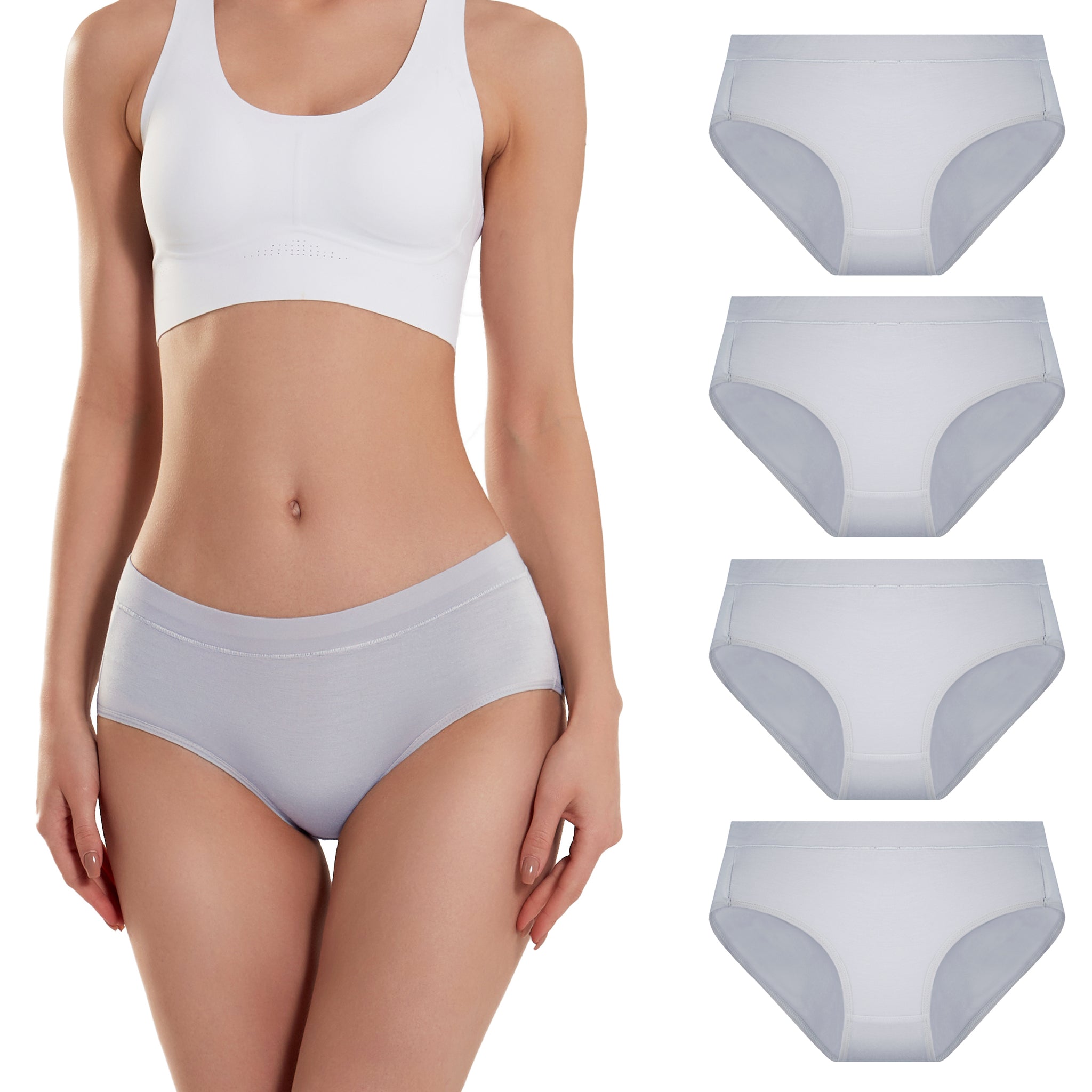 Sexy Bamboo Fibre Modal Seamless Women's Underwear Panties Lingerie Bulk  Briefs