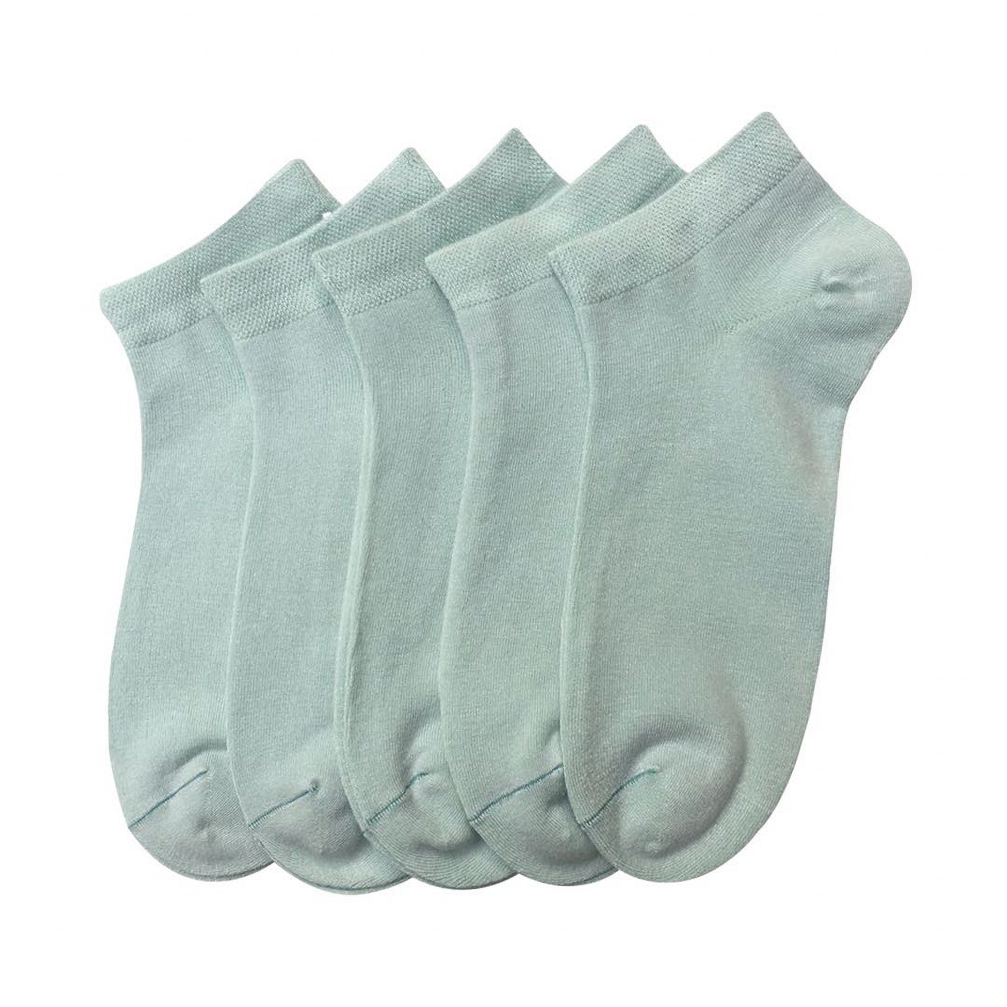 Bamboo Ankle Socks Athletic Thin Soft Sock Odor Resistant 5 Pairs - Serisimple