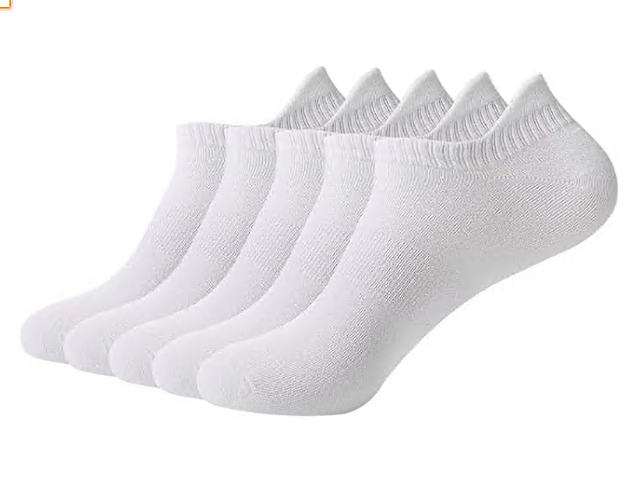 Bamboo No Show Sock Women Thin Low Cut Socks Mesh Breathable Athletic Sock 5 Pair