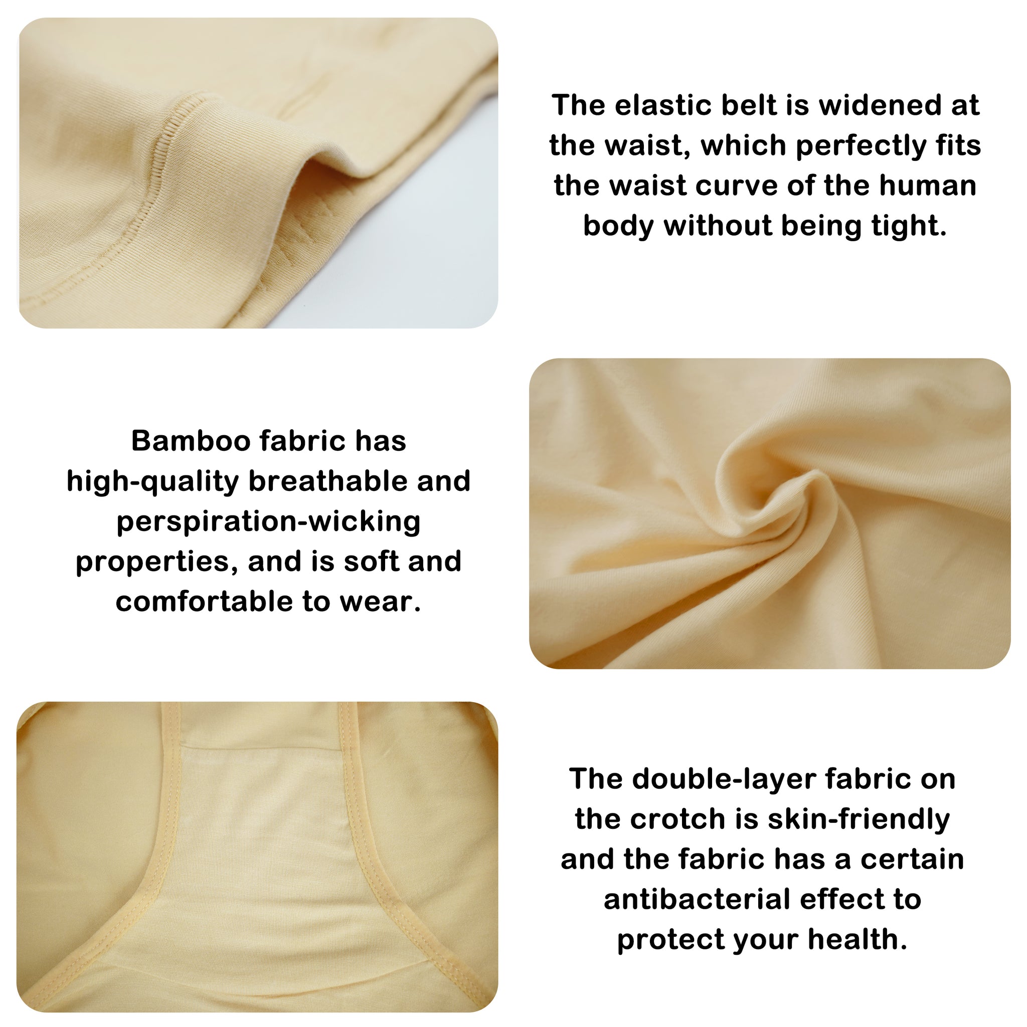 SERISIMPLE Bamboo Women Luxury Underwear Silky Comfy Ultra Soft