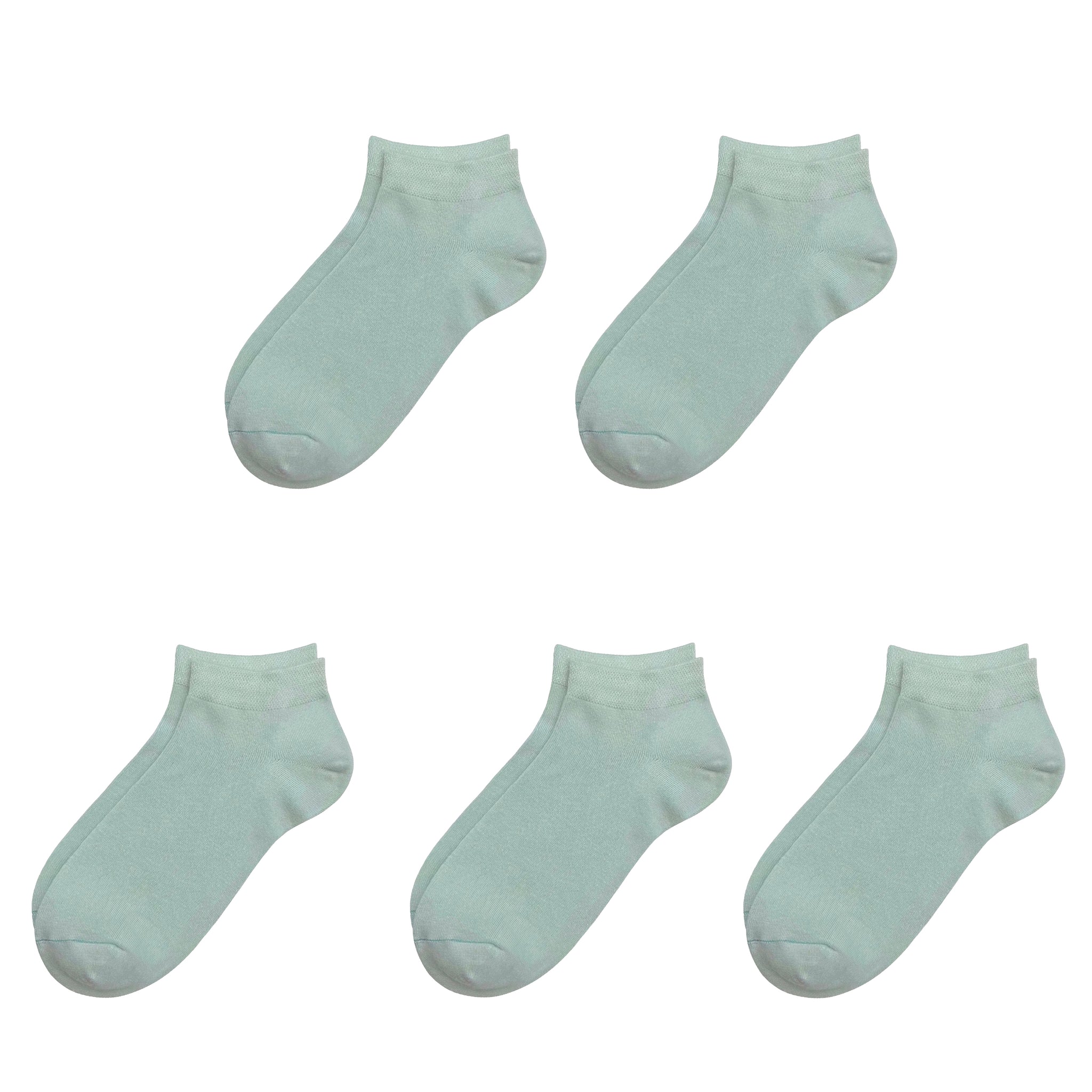 Bamboo Kids School Socks Ankle Super Soft Stretch Cuffs Athletic Socks Anti-odor 5 Pairs - Serisimple