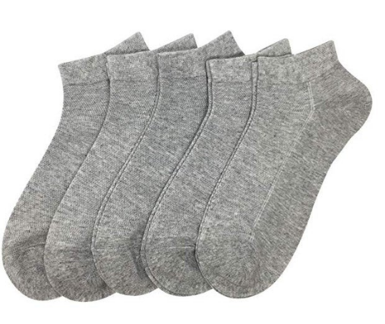 Bamboo Men Ankle Socks Thin Mesh Light Anti Odor Low Cut Soft Athletic Breathable Sock 5 Pairs - Serisimple